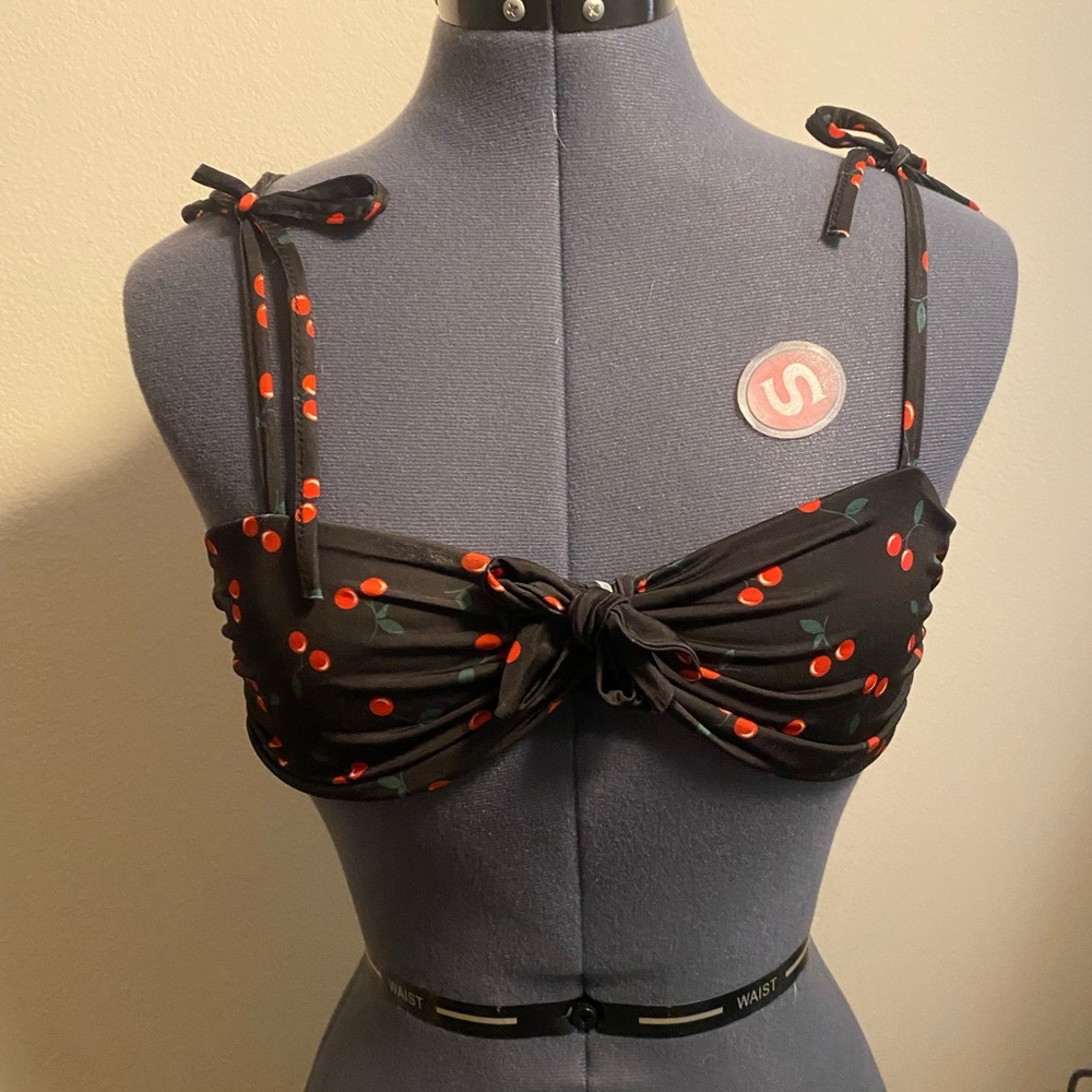Cherry Tie Crop Top